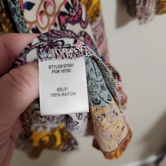 NWT Anthropologie Skies are Blue Alora printed wrap mini Dress - Picture 7 of 11